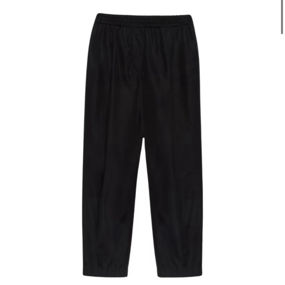 Aspesi Italy Elastic Waist Pull On 100% Cotton Pants Straight Leg Size 44